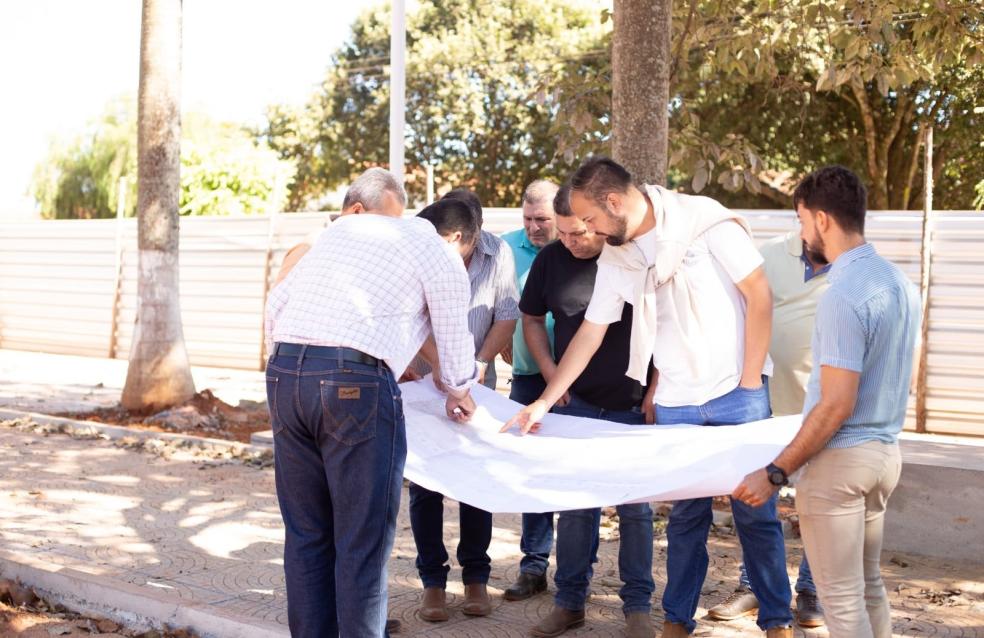 Obras do complexo do bosque.