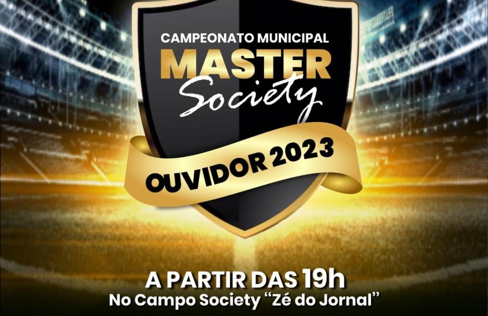 Campeonato de futebol society "Master" de Ouvidor.