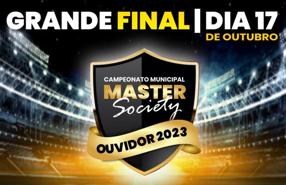 Grande final do campeonato municipal Master de futebol Society.