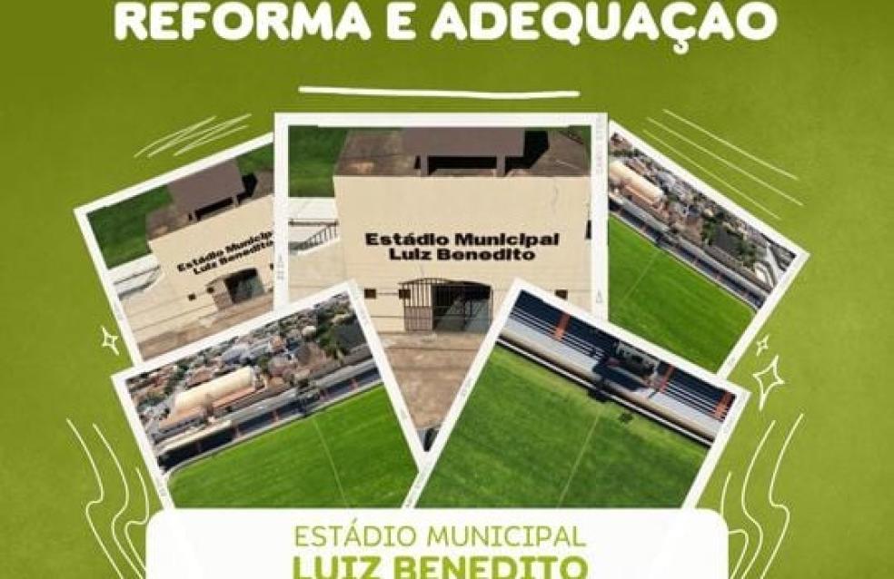 Reabertura do estádio municipal "Luiz Benedito", após reforma geral e adequações.