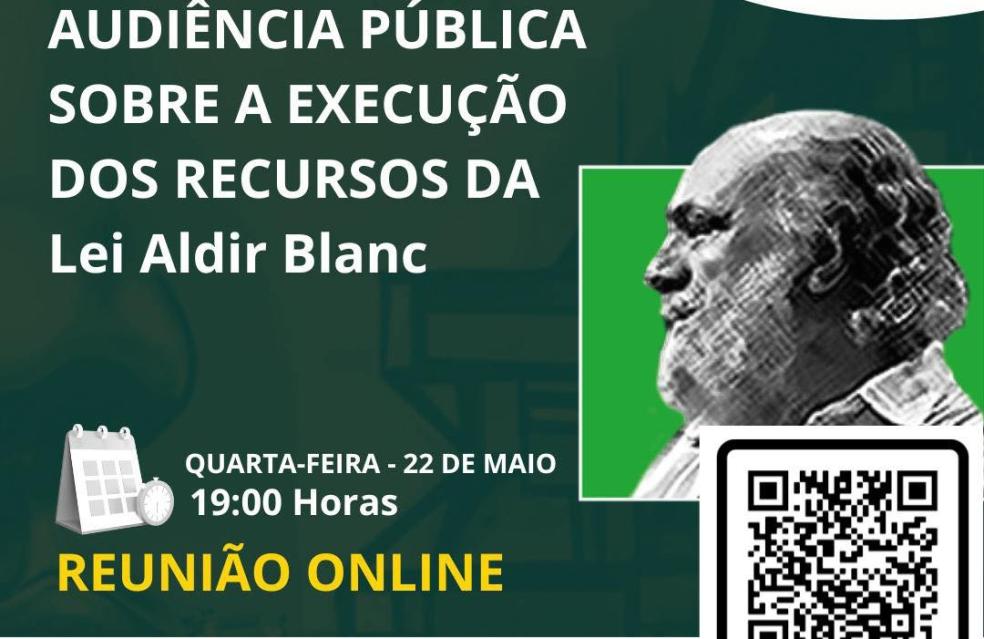 Audiência Pública Online - Plano Nacional Aldir Blanc 📣🎉