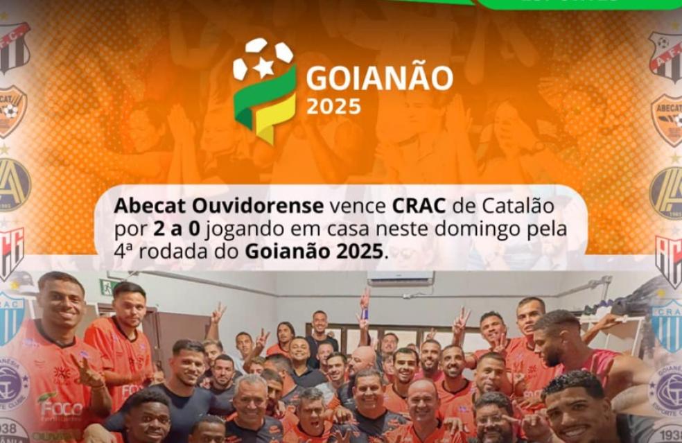 Abecat Ouvidorense vence jogando em casa no Goianão 2025.